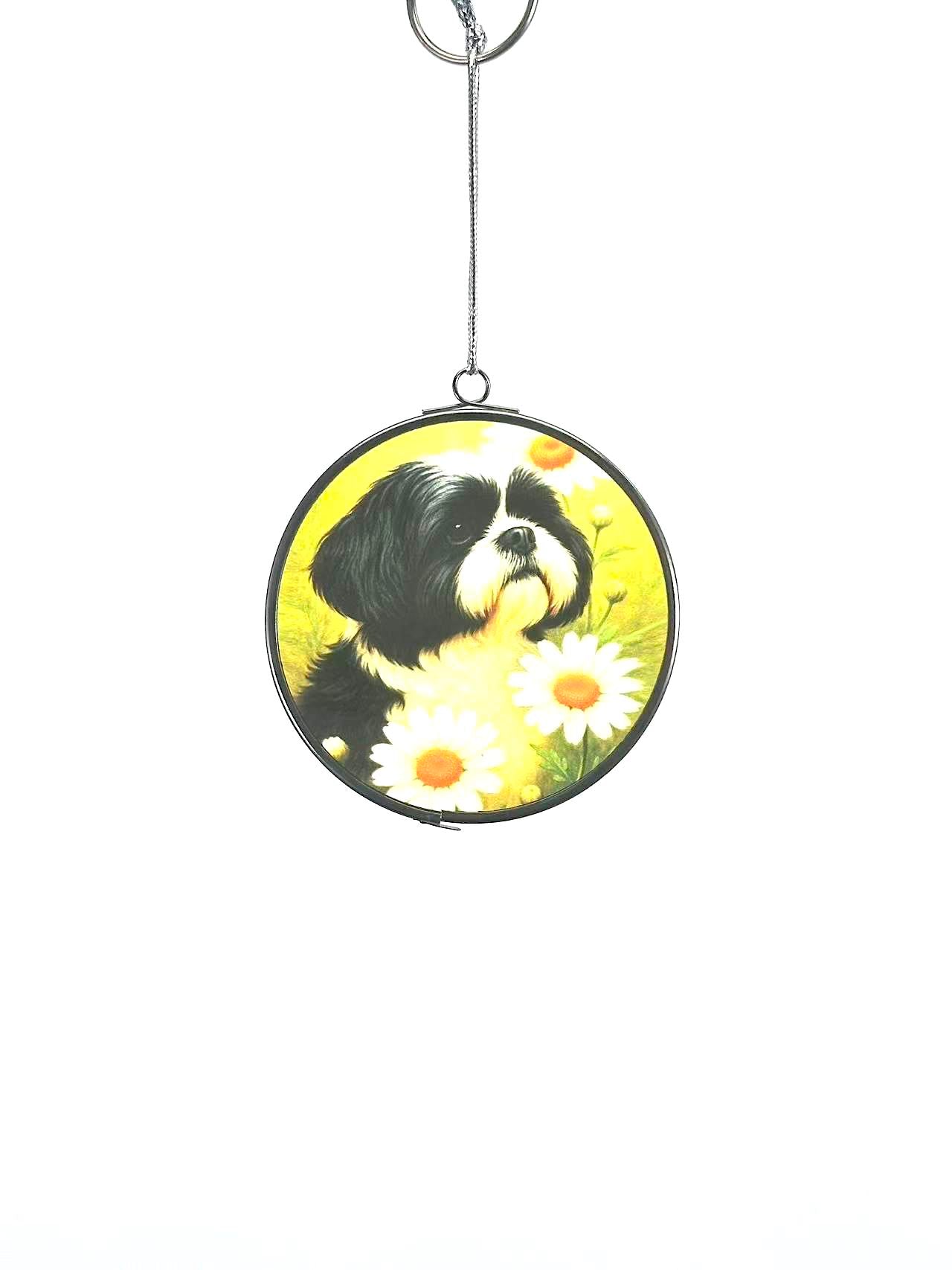 Shih Tzu Stained Glass Sun Catcher